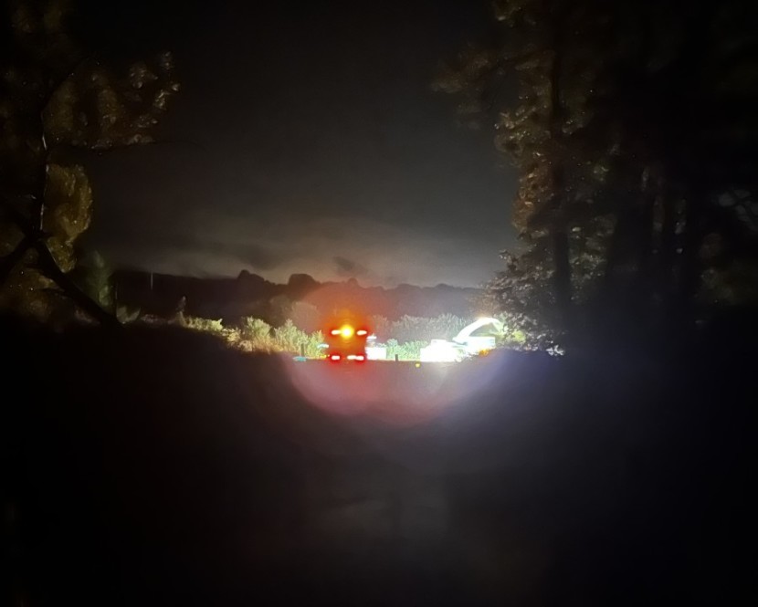 Floodlit agriculture by the Towy - Llandeilo Angling